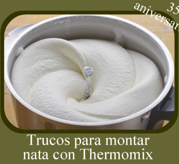 Trucos para montar nata con Thermomix