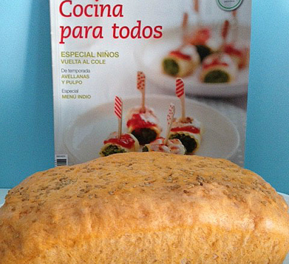 Pan de Molde con tomate y sésamo con Thermomix® . Revista Septiembre nº 83