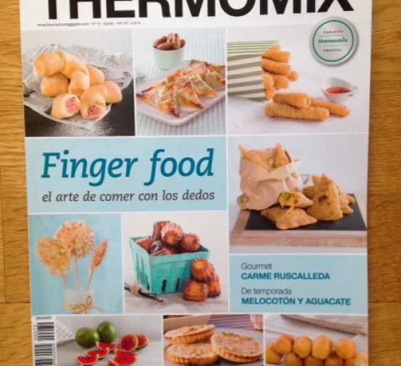 Revista Thermomix® mes de Agosto nº 70 Finger Food el arte de comer con los dedos